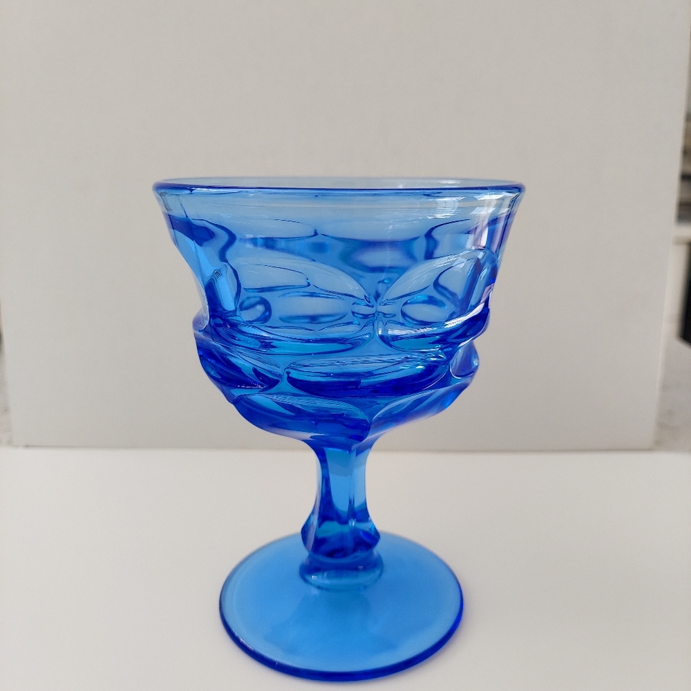 Fostoria Argus Blue Sorbet Glass
